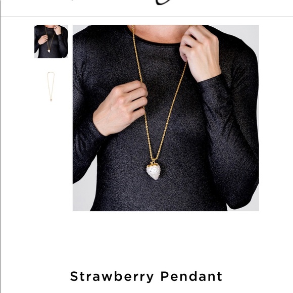 Kenneth Jay Lane Strawberry Pendant - Picture 3 of 7
